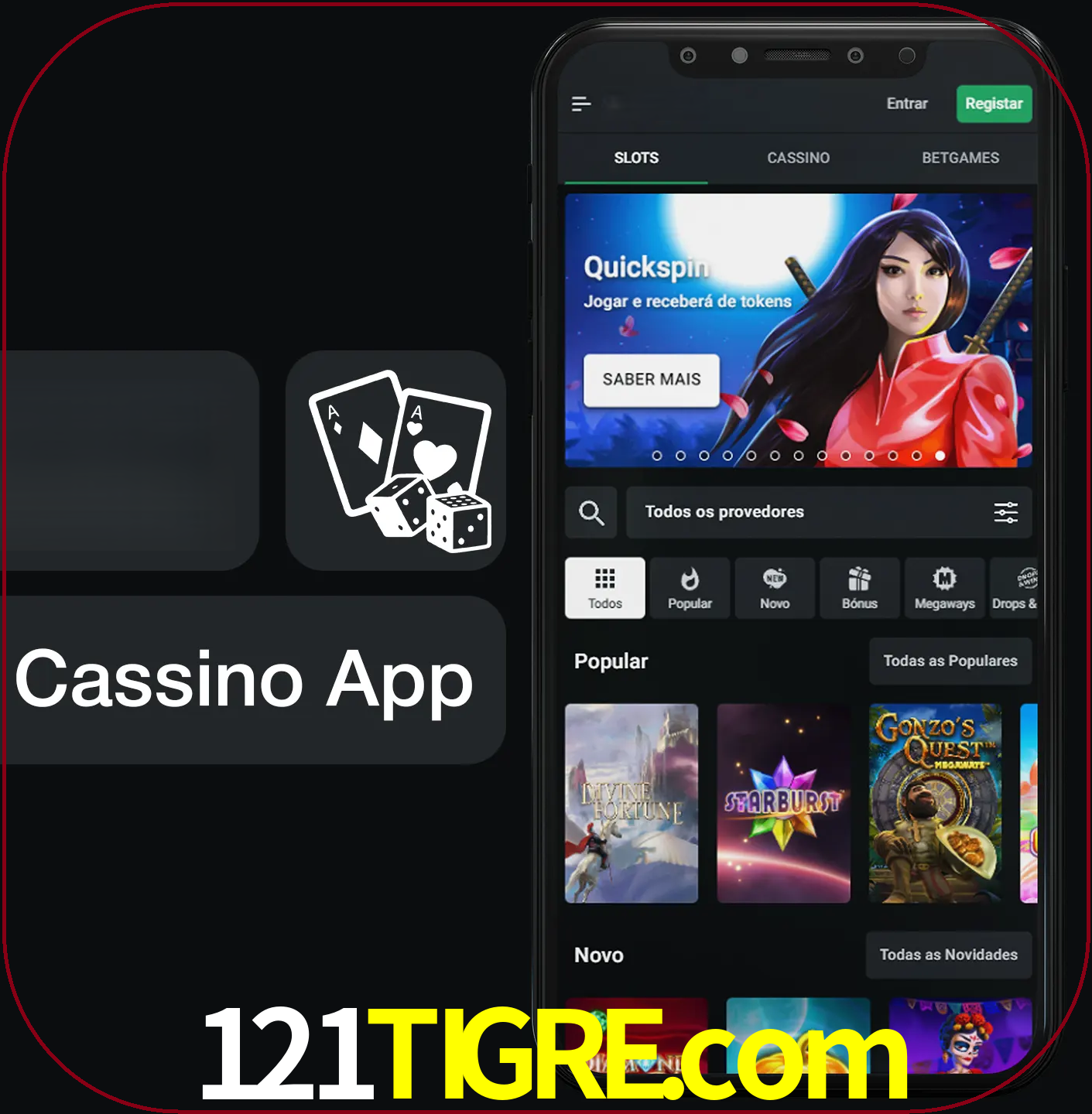 Jogue jogos de cassino e ganhe.