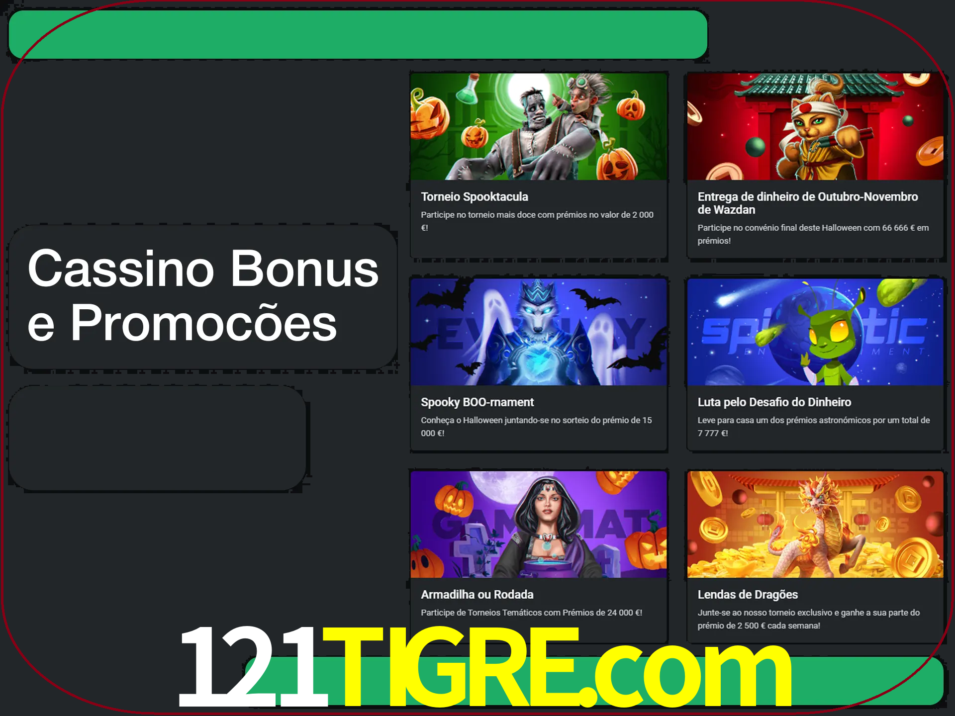 Verifique se há novos bônus de cassino para reivindicar.