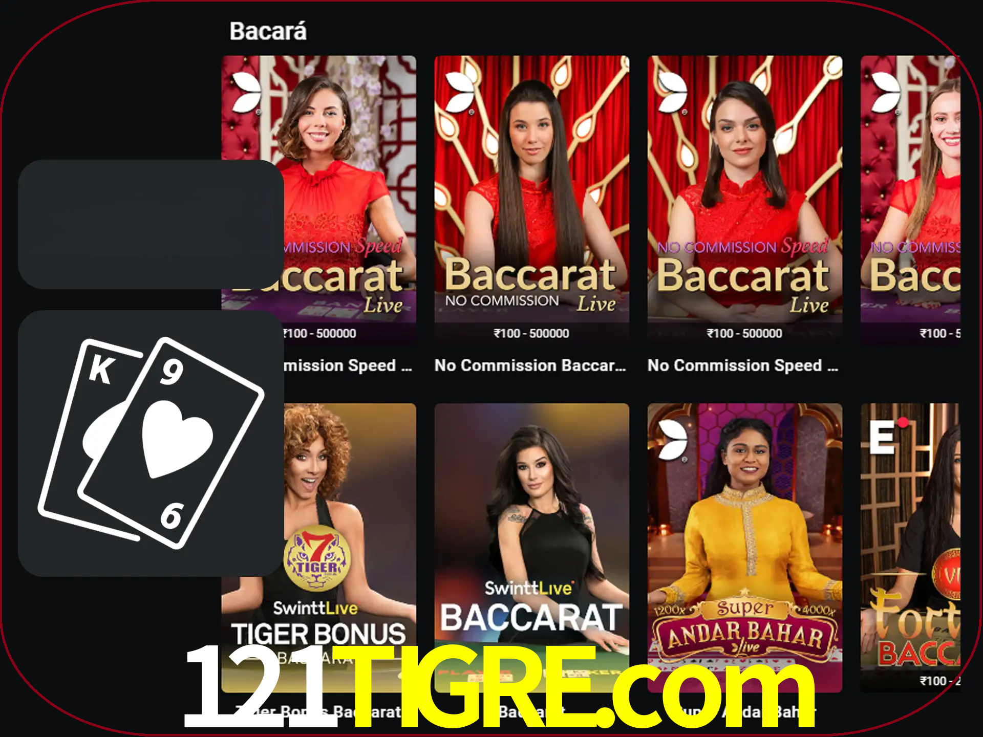 Ganhe muito dinheiro jogando jogos de bacará.