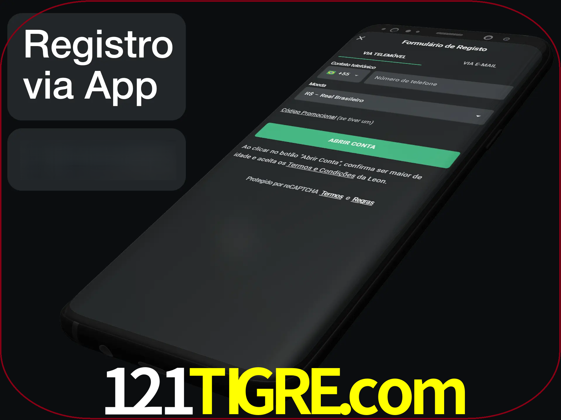 Registre-se quiclly em LeonBet usando o aplicativo.