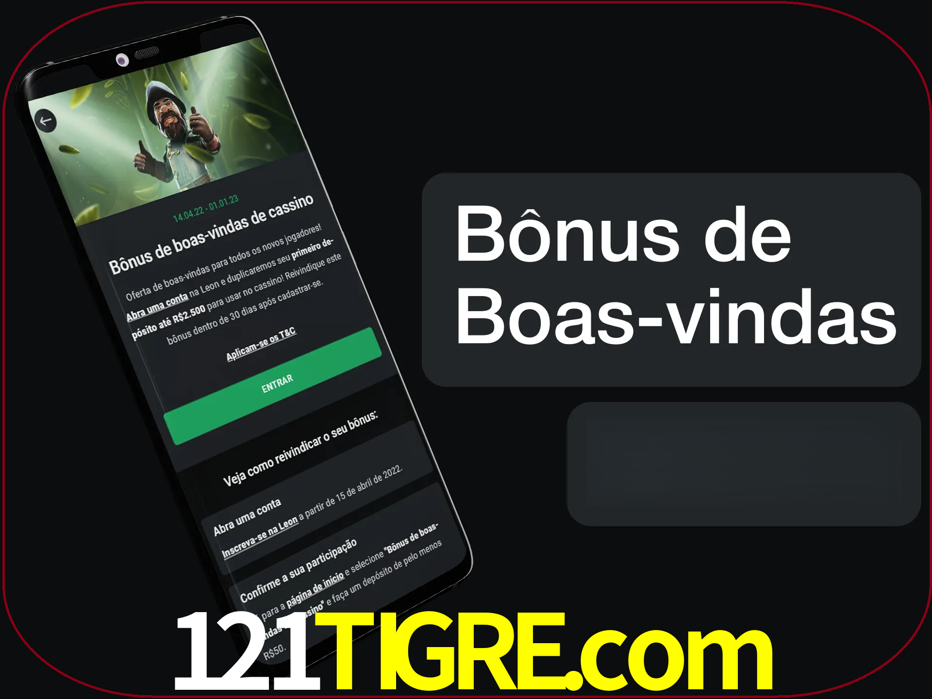 Não se esqueça de usar o bônus de boas-vindas.